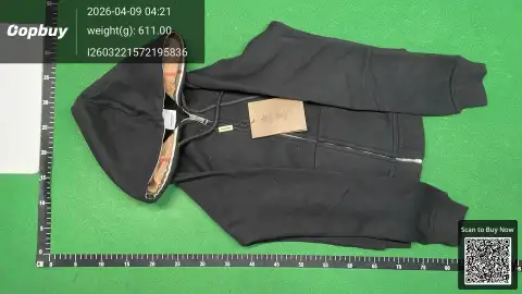 Cotton Zip-Up Hoodie -1