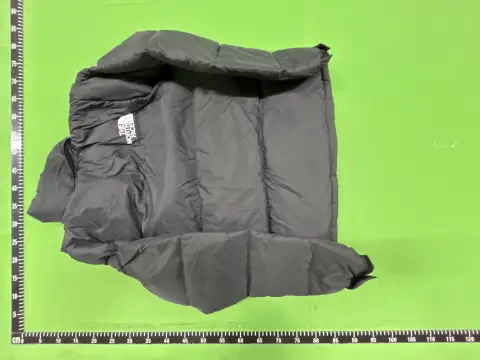 1996 Solid Color Hooded Down Jacket -1