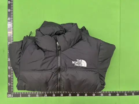 1996 Solid Color Hooded Down Jacket -3