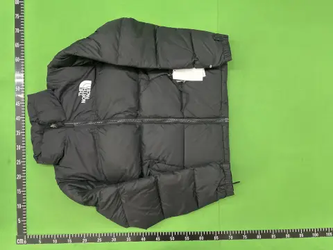 1996 Solid Color Hooded Down Jacket -2