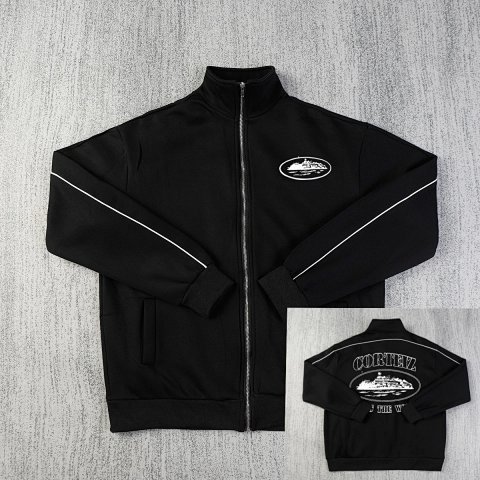 Stand Collar Jacket Set
