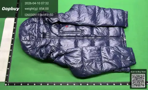 Glossy Navy Down Jacket -1