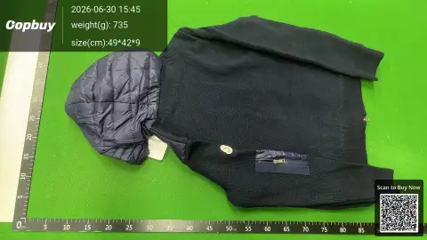 European Knit Panel Down Jacket -2