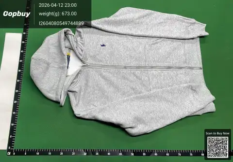 Embroidered Zip-Up Hoodie -1