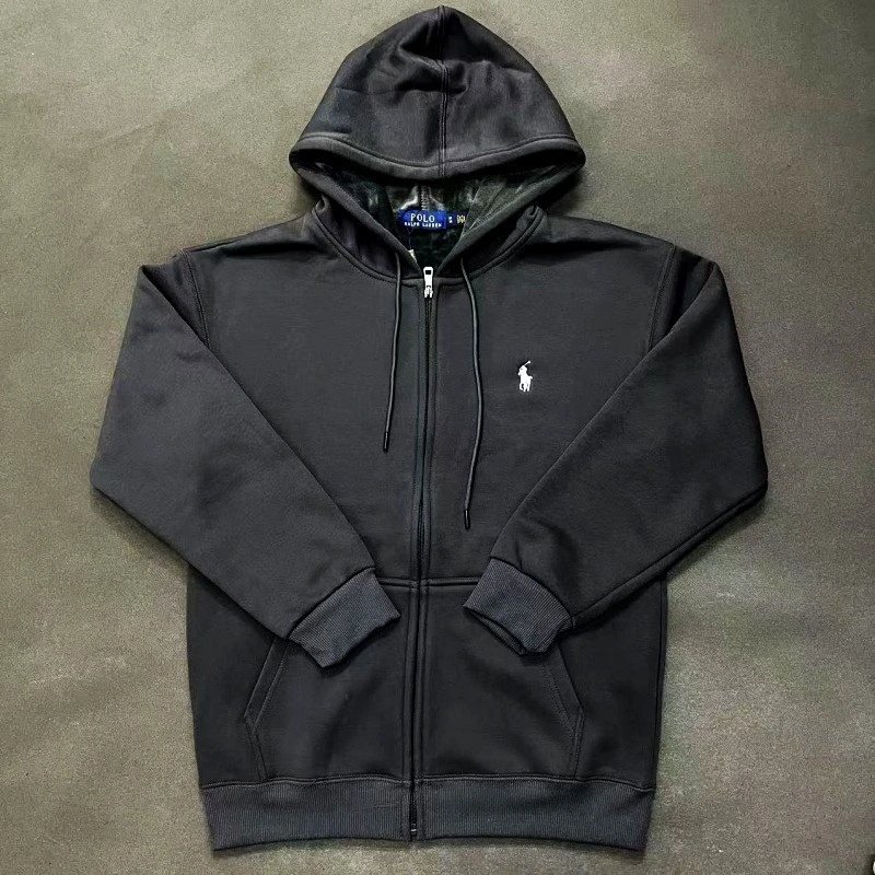 Embroidered Zip Hoodie -2
