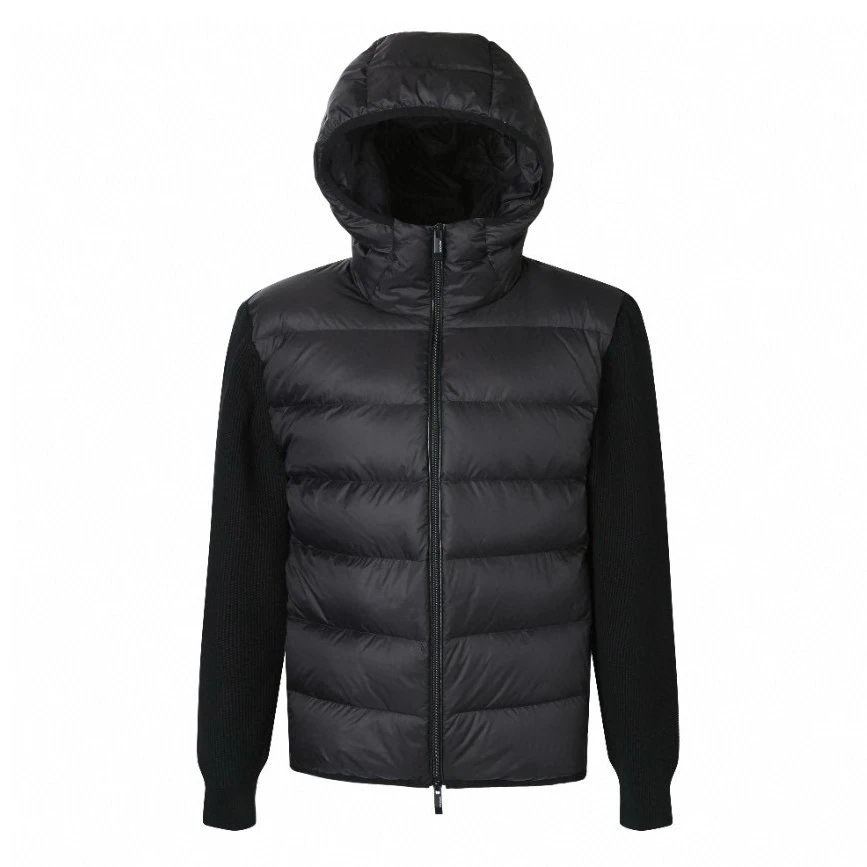Knit-Panel Lightweight Down Ja