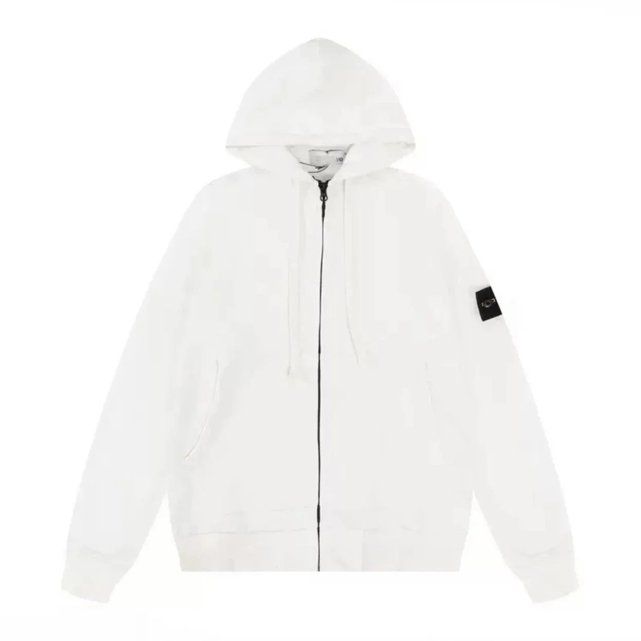 Classic Solid Zip Hoodie -2