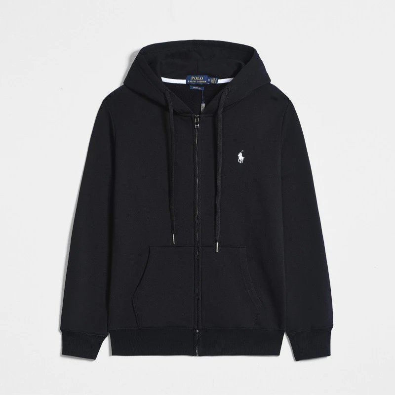 RL Embroidered Zip Hoodie