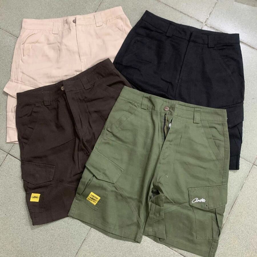 Embroidered Cargo Shorts