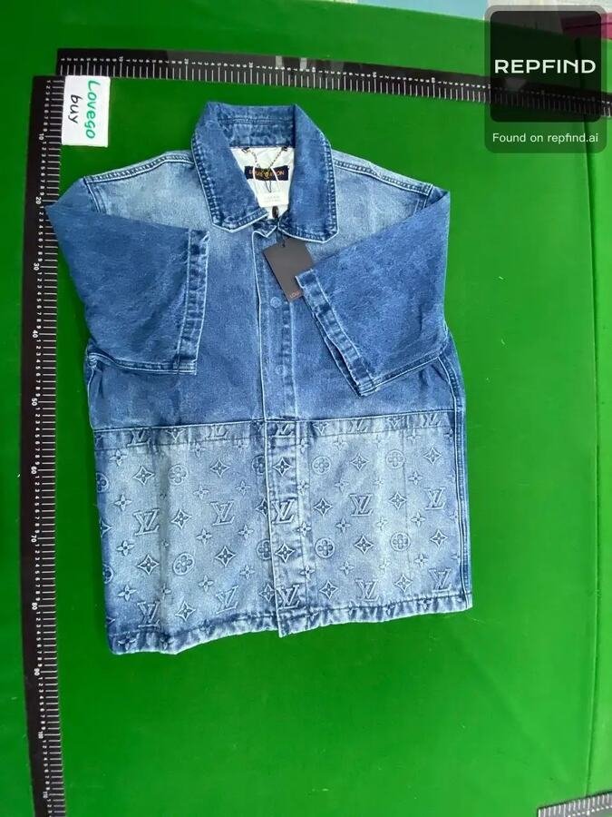 Embossed Denim Jacket and Jeans Set -4