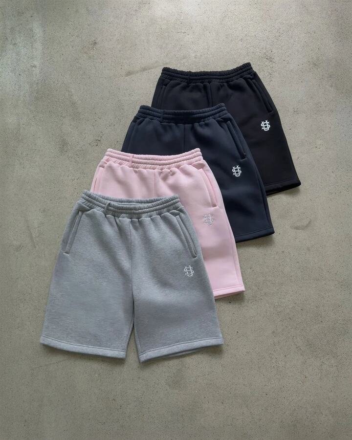 S2255 Embroidered Sweat Shorts