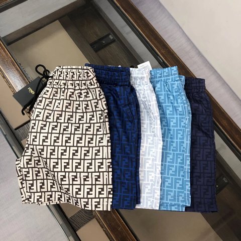 Monogram Print Casual Shorts