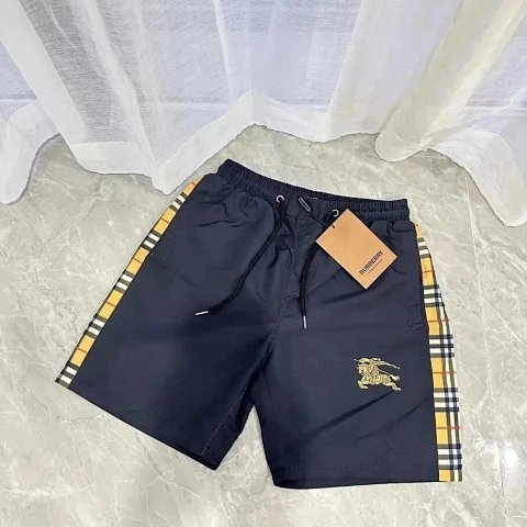 Check-Trim Drawstring Shorts