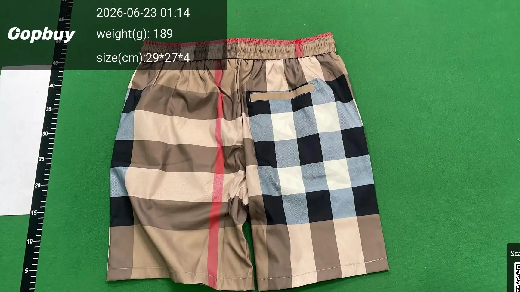 Plaid Casual Shorts -4
