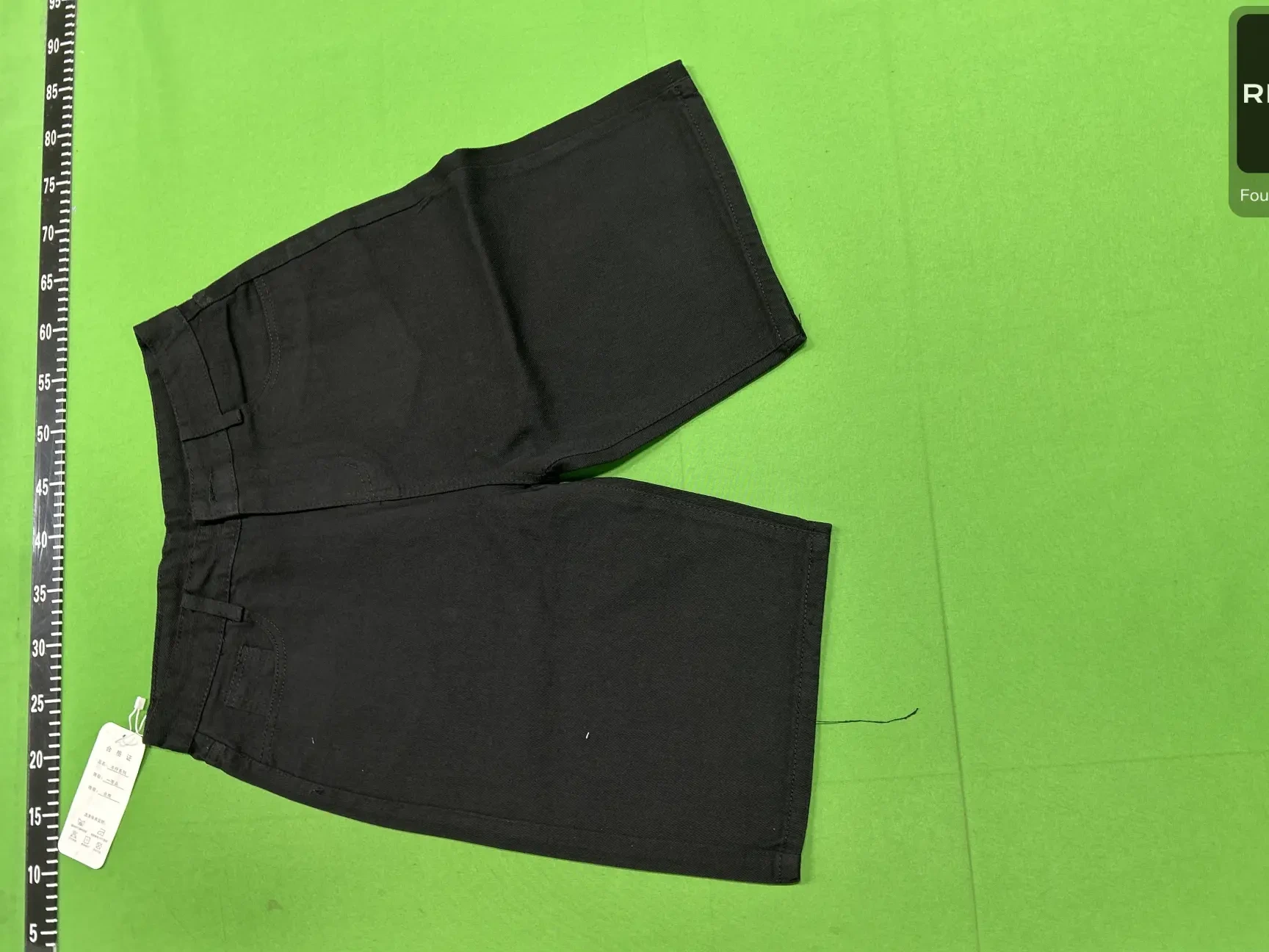 Graphic Denim Shorts -4