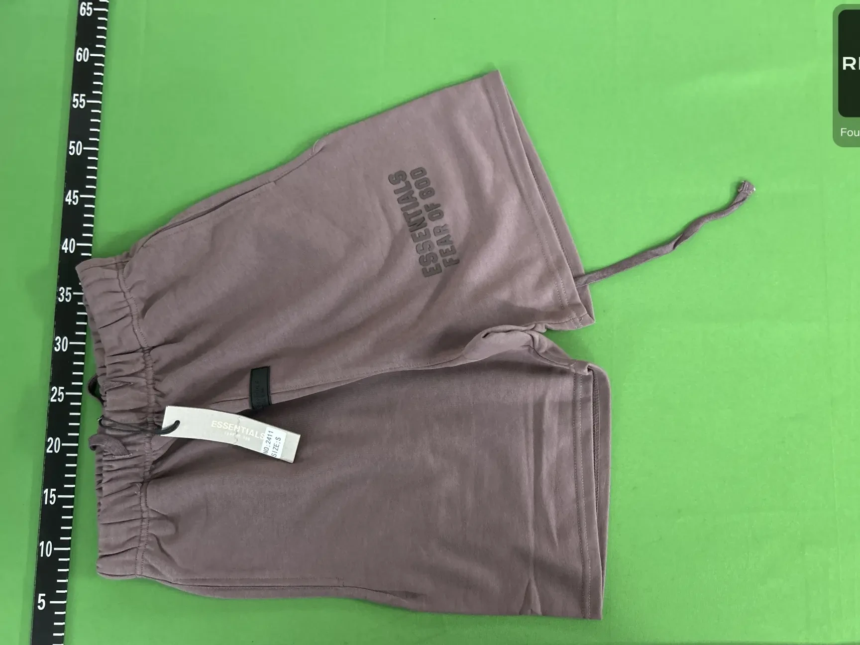 Flocked Logo Drawstring Shorts -4