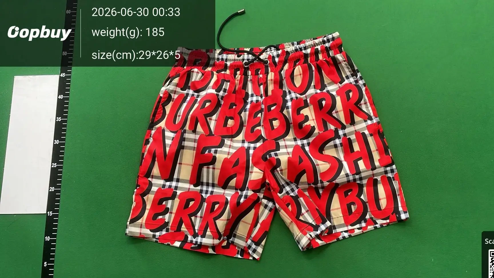 All-Over Letter Print Shorts -3