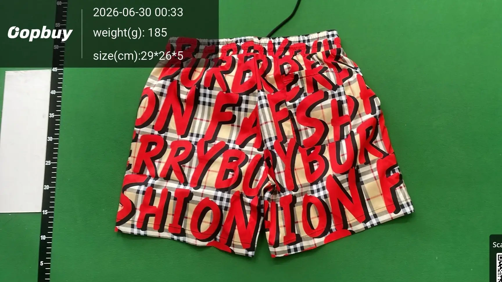 All-Over Letter Print Shorts -2