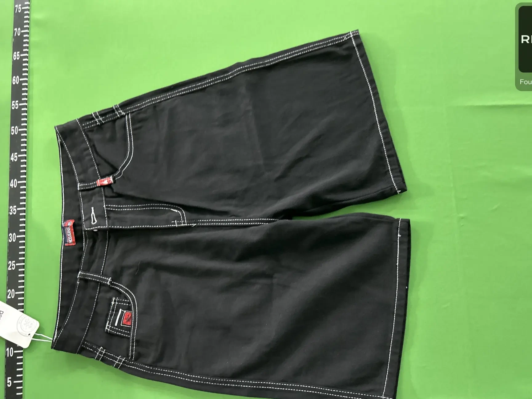 Embroidered Denim Shorts -2
