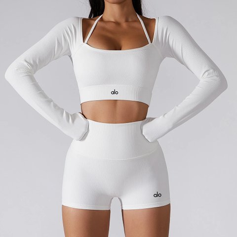 Women's Ribbed Activewear Set