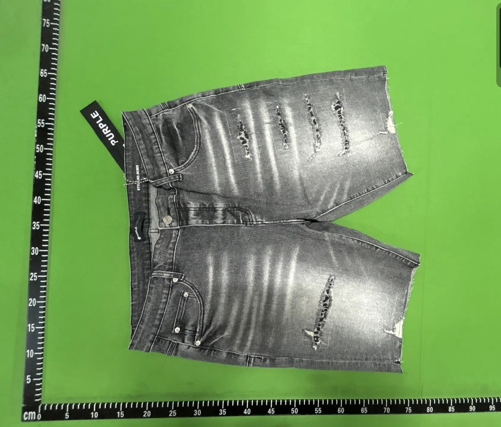 Rhinestone Denim Shorts -2