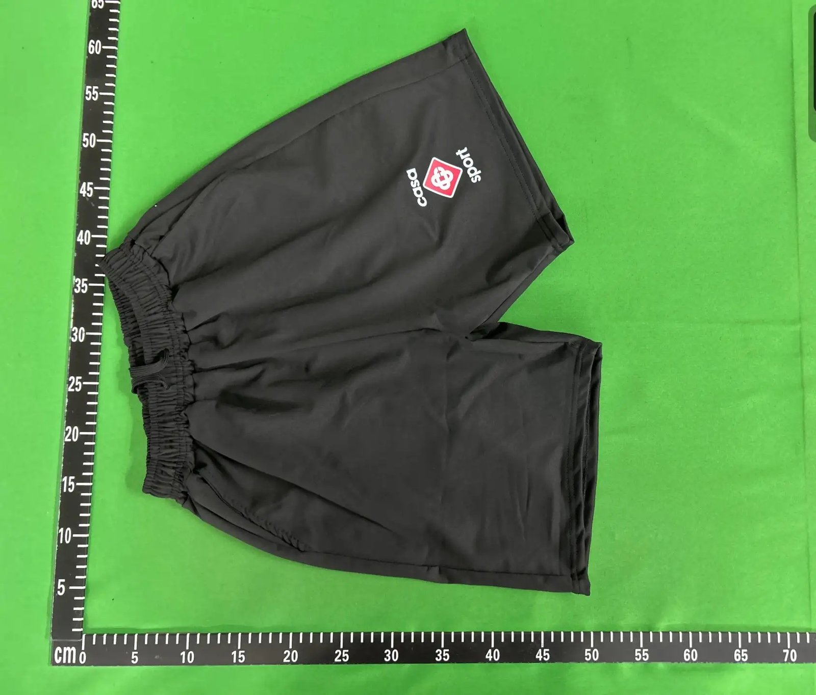 Black Cartoon Logo Casual Shorts -3