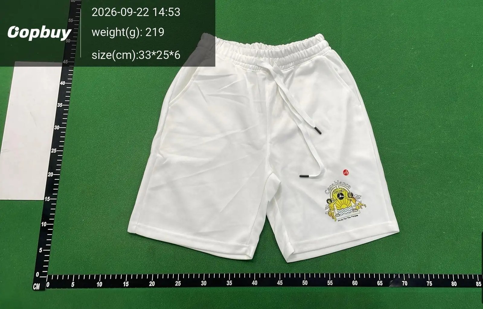 Black Cartoon Logo Casual Shorts -5