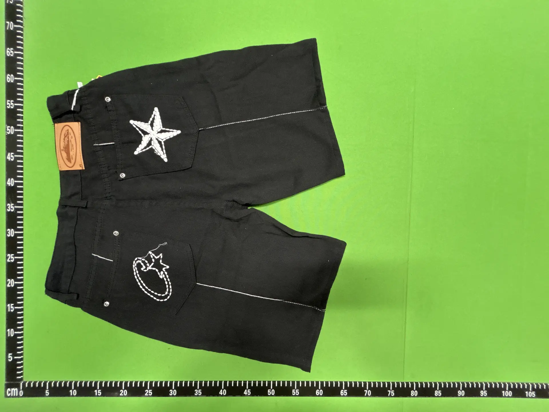 Khaki Logo Belted Cargo Shorts -6
