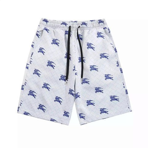 White Monogram Casual Shorts