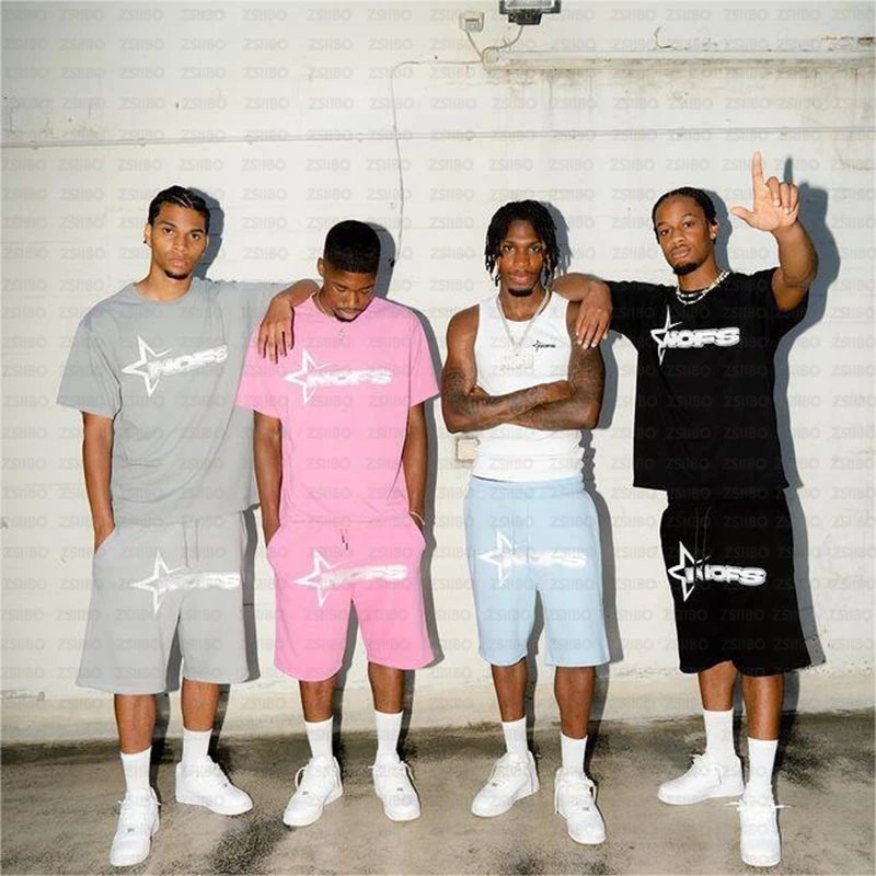 Graphic T-Shirt and Shorts Set