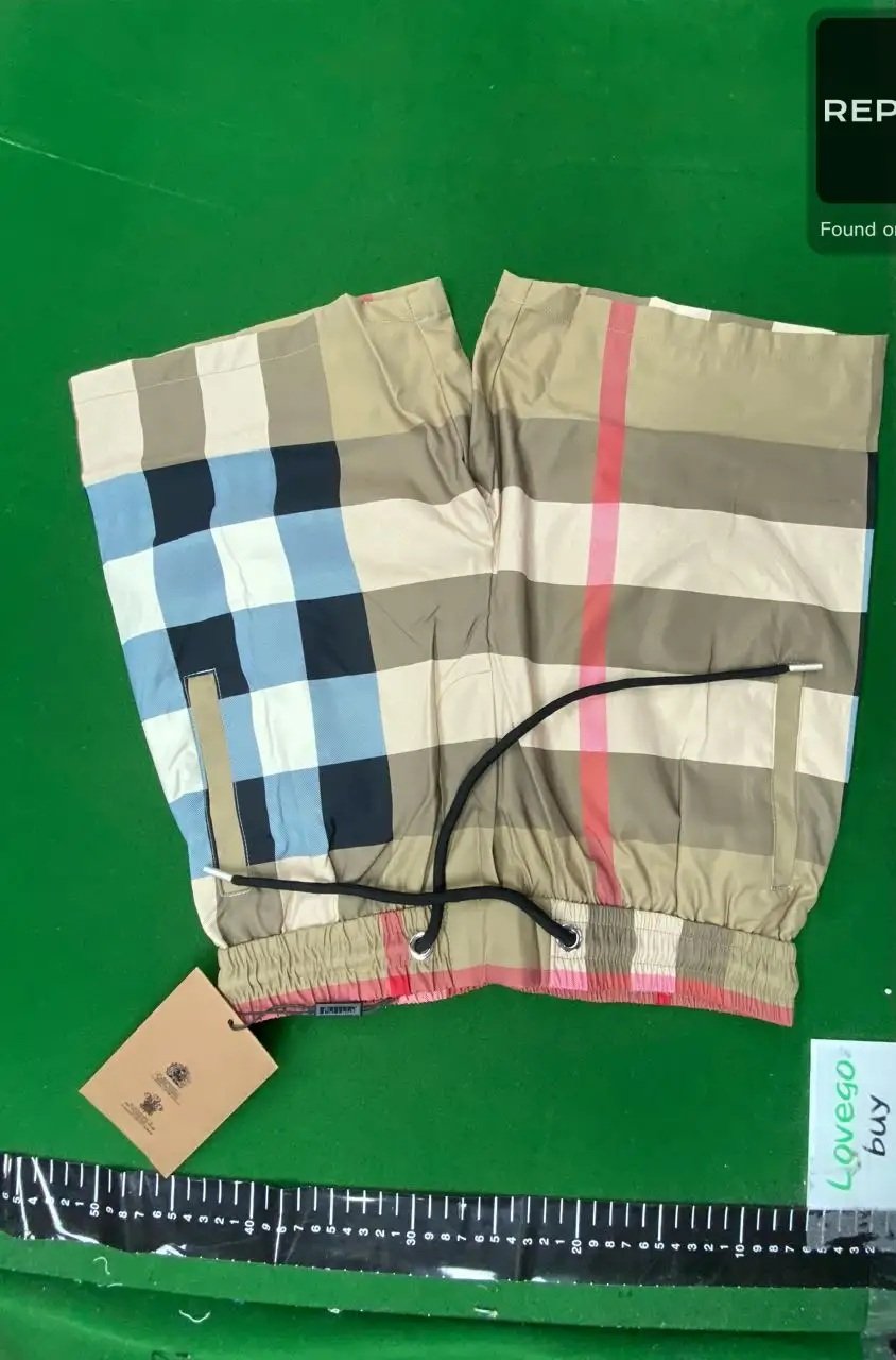 Red Plaid Casual Shorts -5