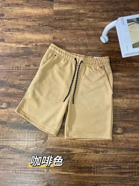 Beige Drawstring Casual Shorts