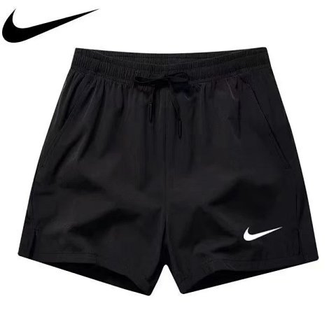 Black Swoosh Sports Shorts