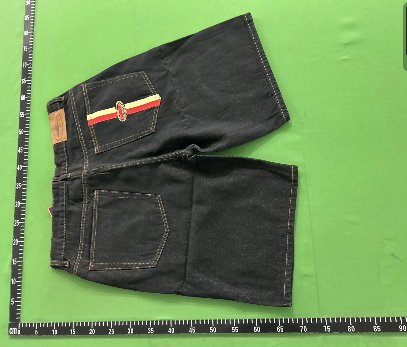 Black Denim Shorts -3