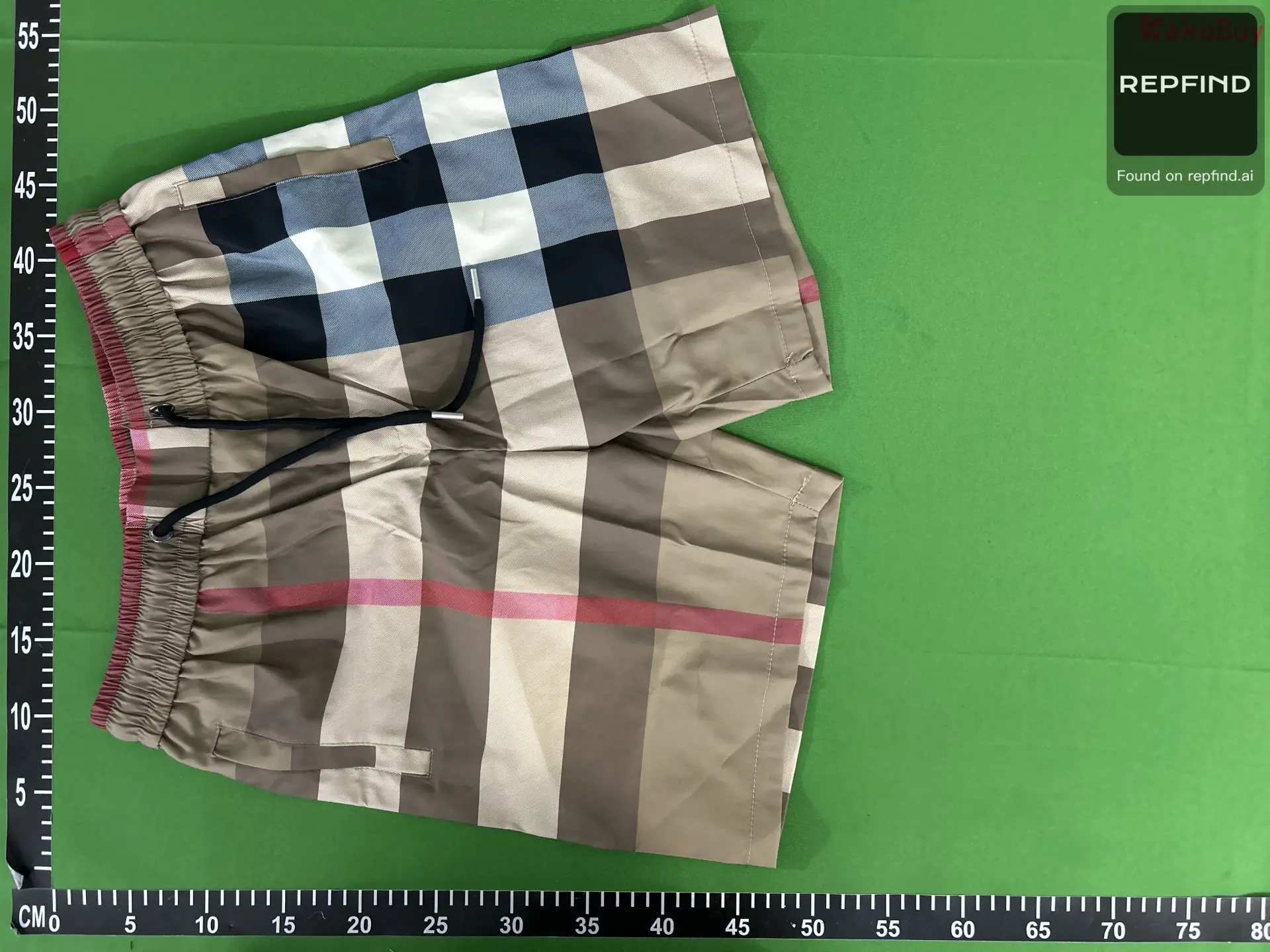 Classic Plaid Drawstring Beach Shorts -2