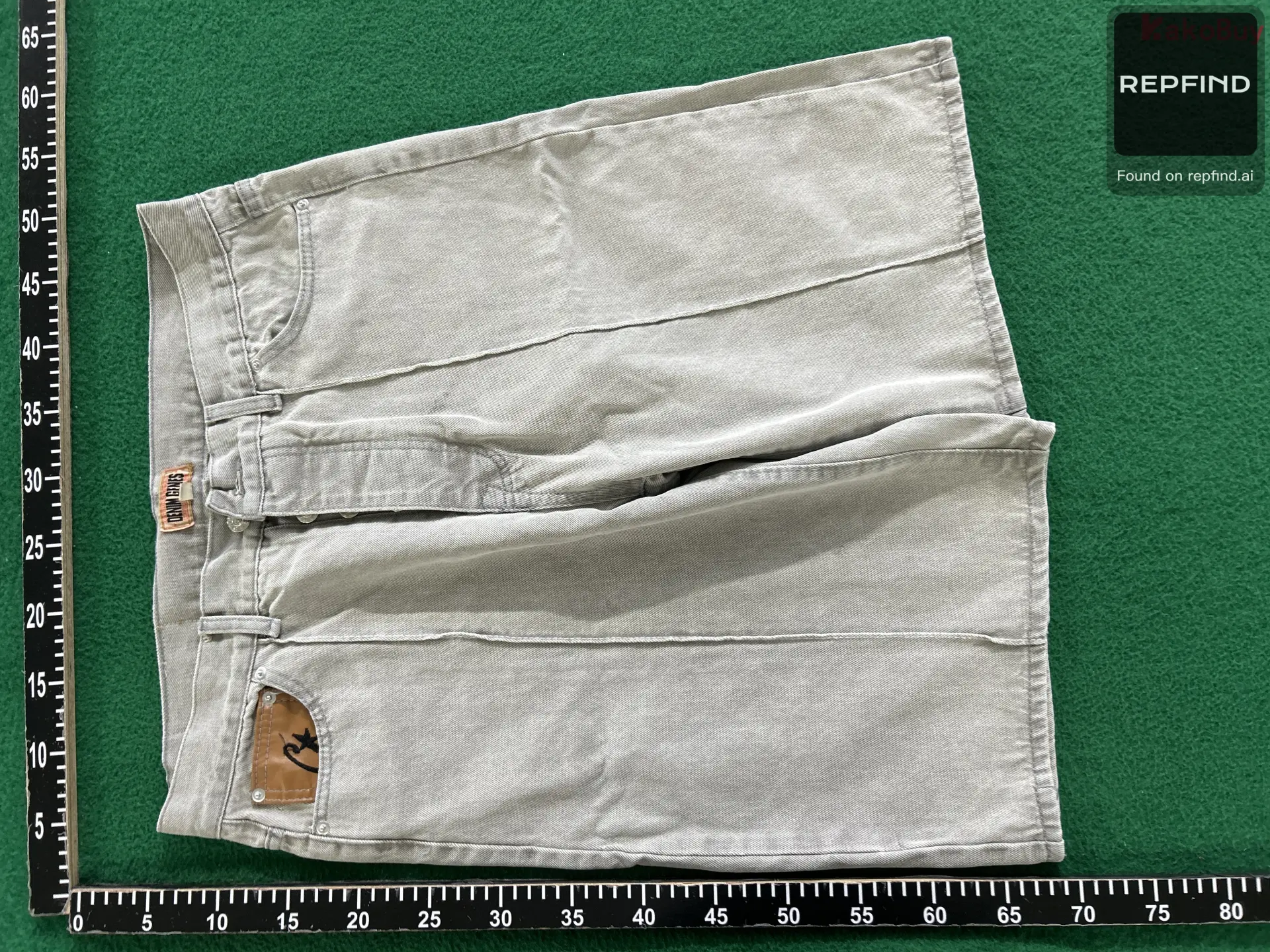 Corteiz Denim Mid-Length Shorts -3