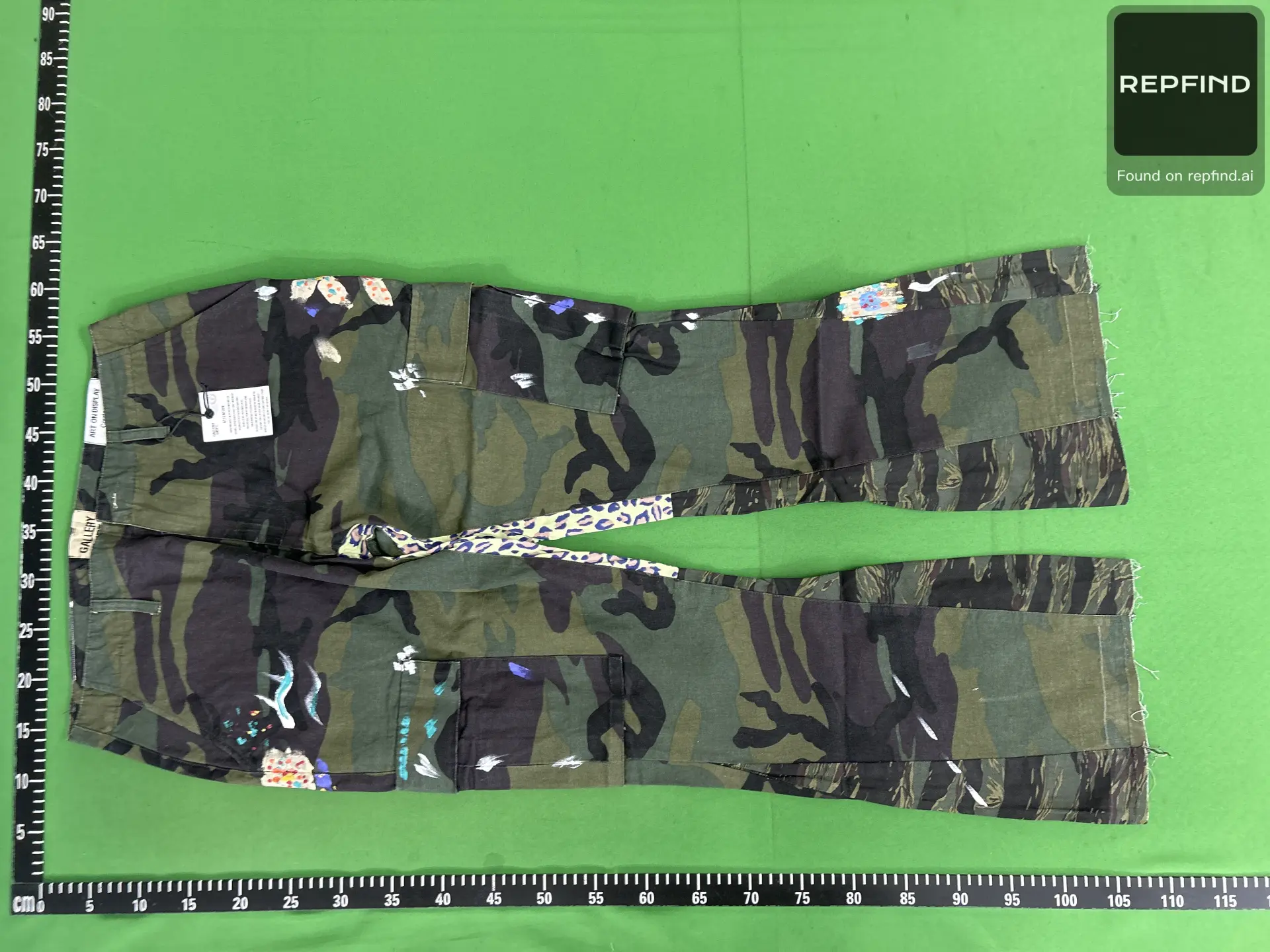 Gallery Washed Flared Patchwork Jeans -3