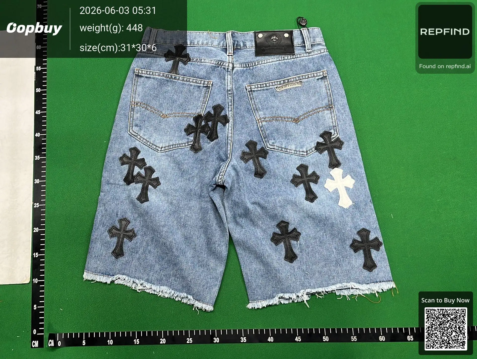ZZW31 Denim Shorts -3