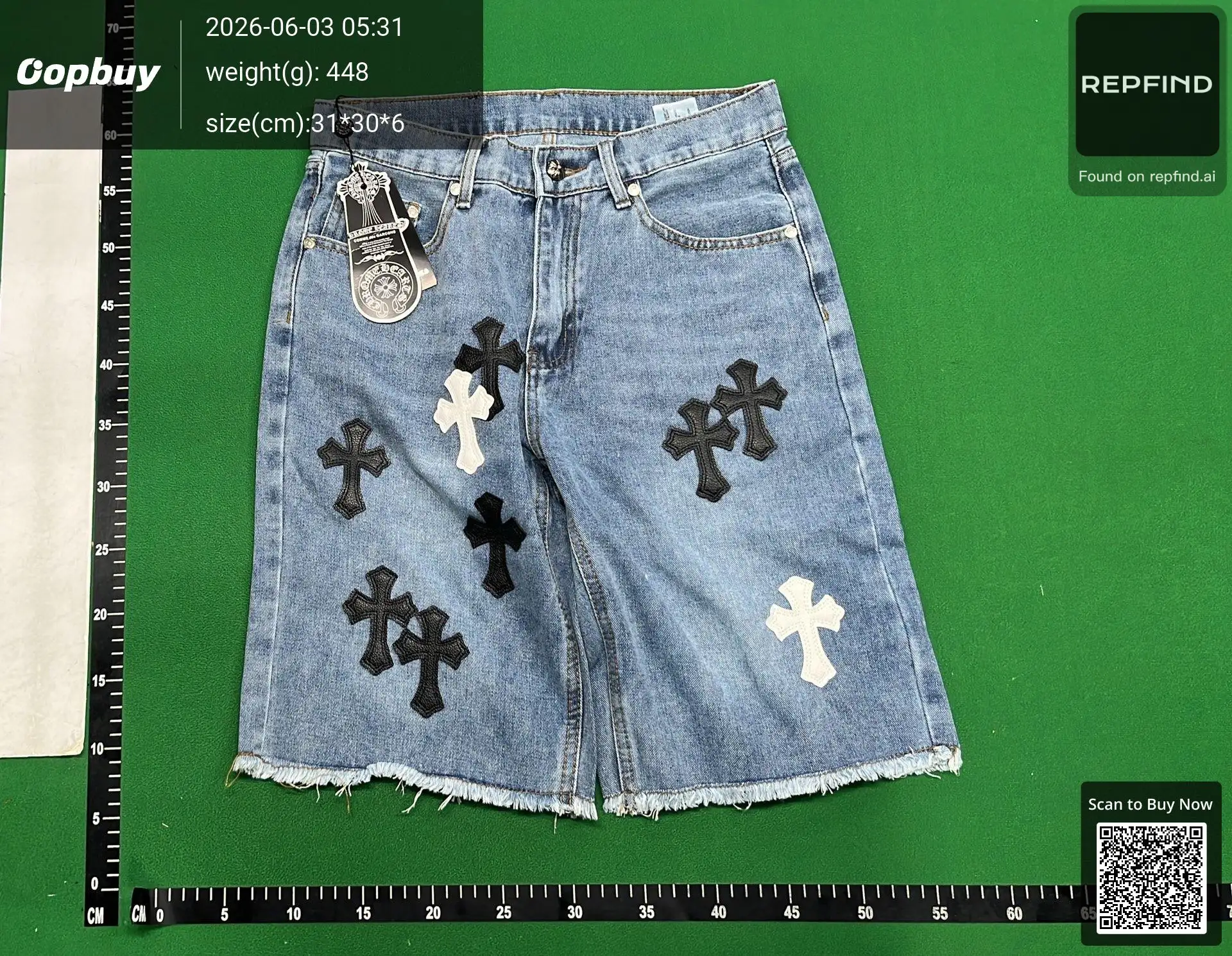 ZZW31 Denim Shorts -6