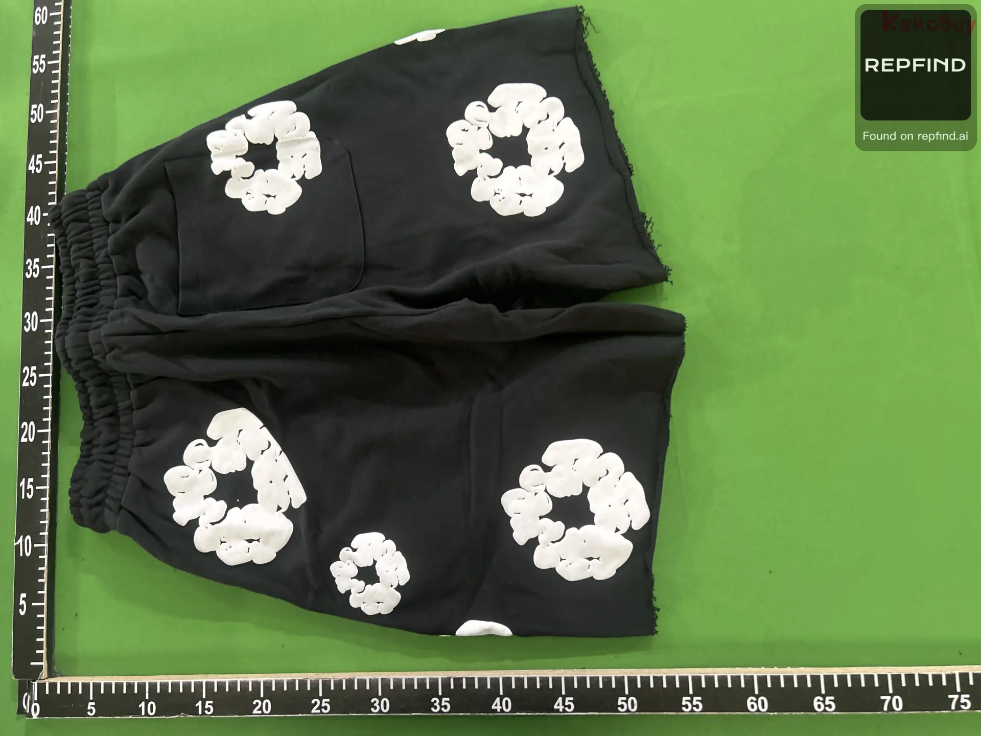 Denim Cotton Flower Print T-Shirt -4