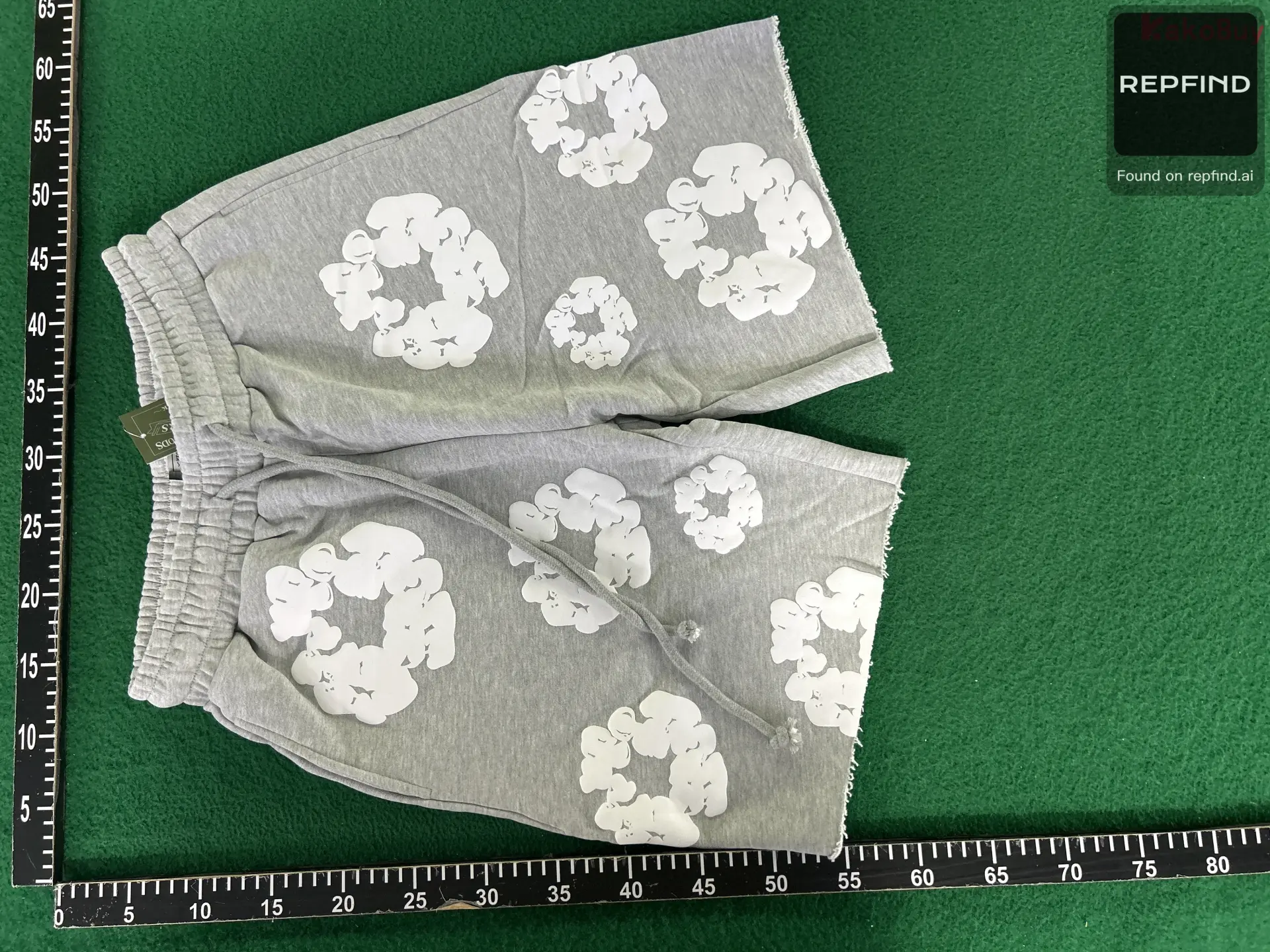 Denim Cotton Flower Print T-Shirt -5