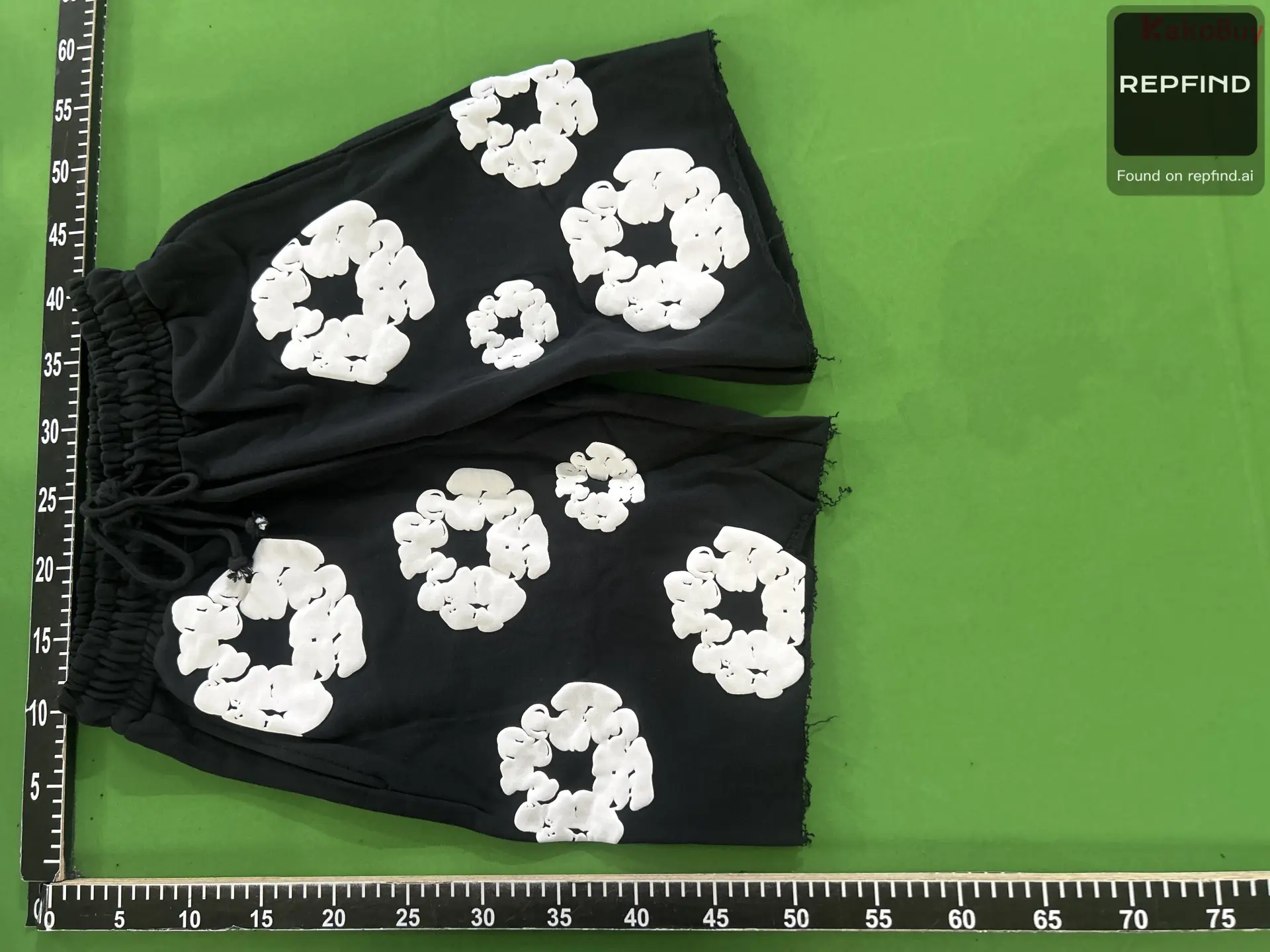 Denim Cotton Flower Print T-Shirt -6
