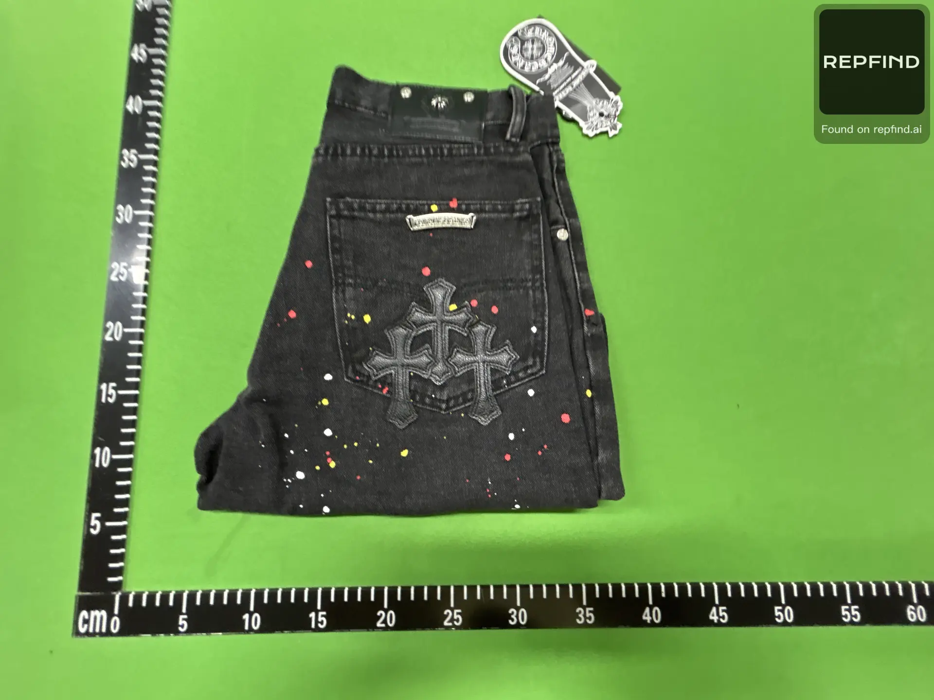 Denim Cross Patchwork Shorts -4