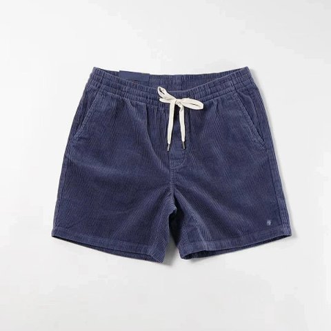 Pony Embroidered Corduroy Shor
