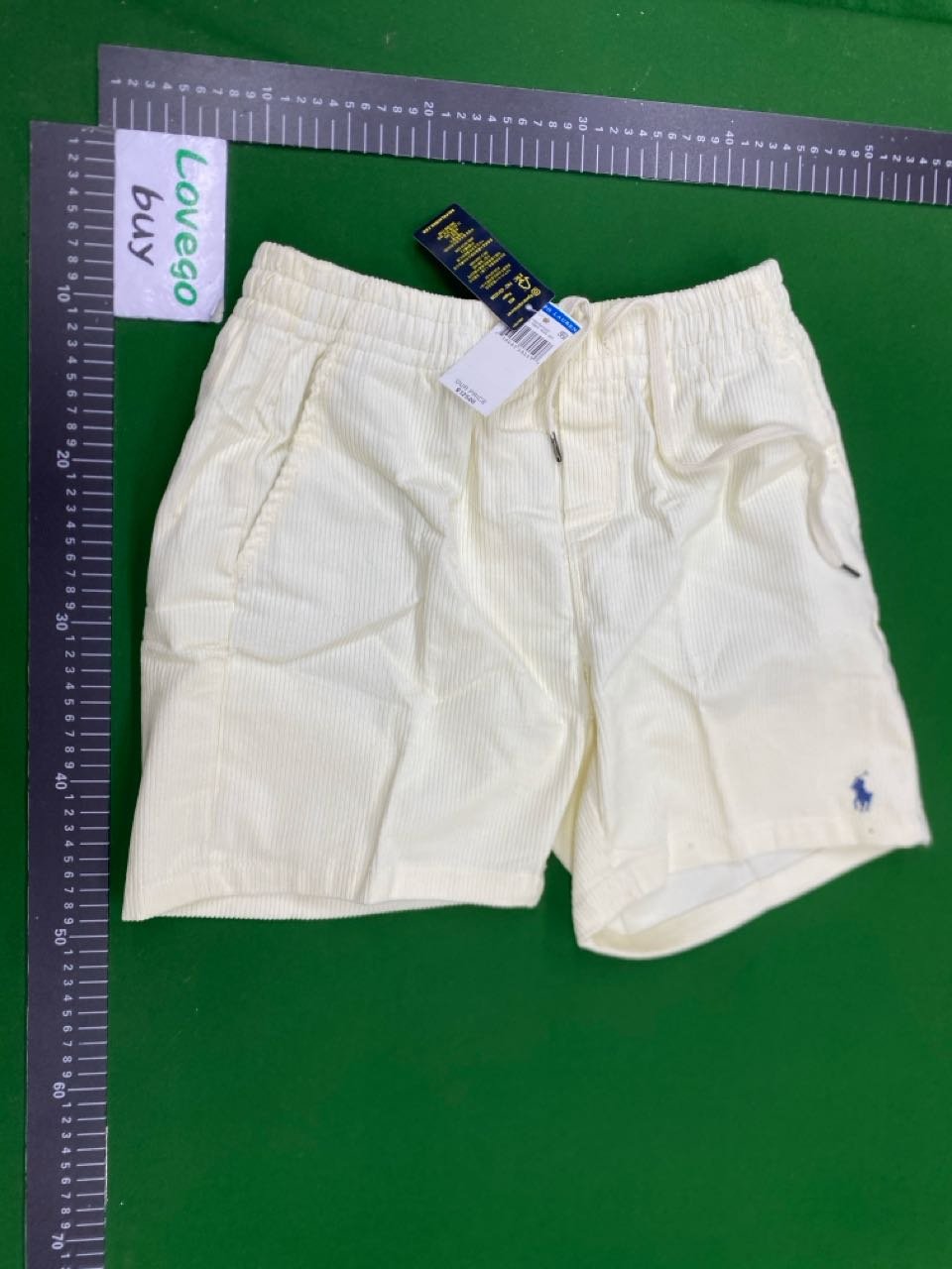 Pony Embroidered Corduroy Shorts -3