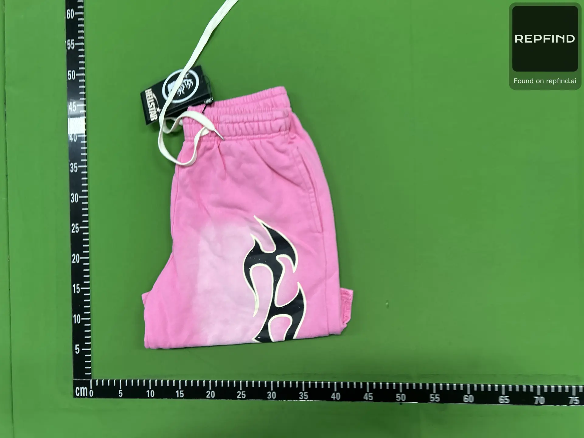 Hellstar Flame Print Washed Shorts -3