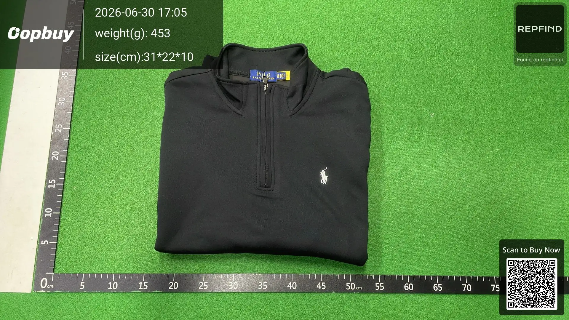 RL Pony Embroidered Half-Zip Cotton Sweatshirt -2