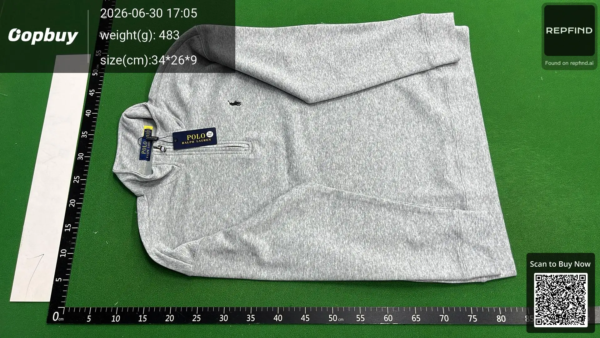 RL Pony Embroidered Half-Zip Cotton Sweatshirt -5