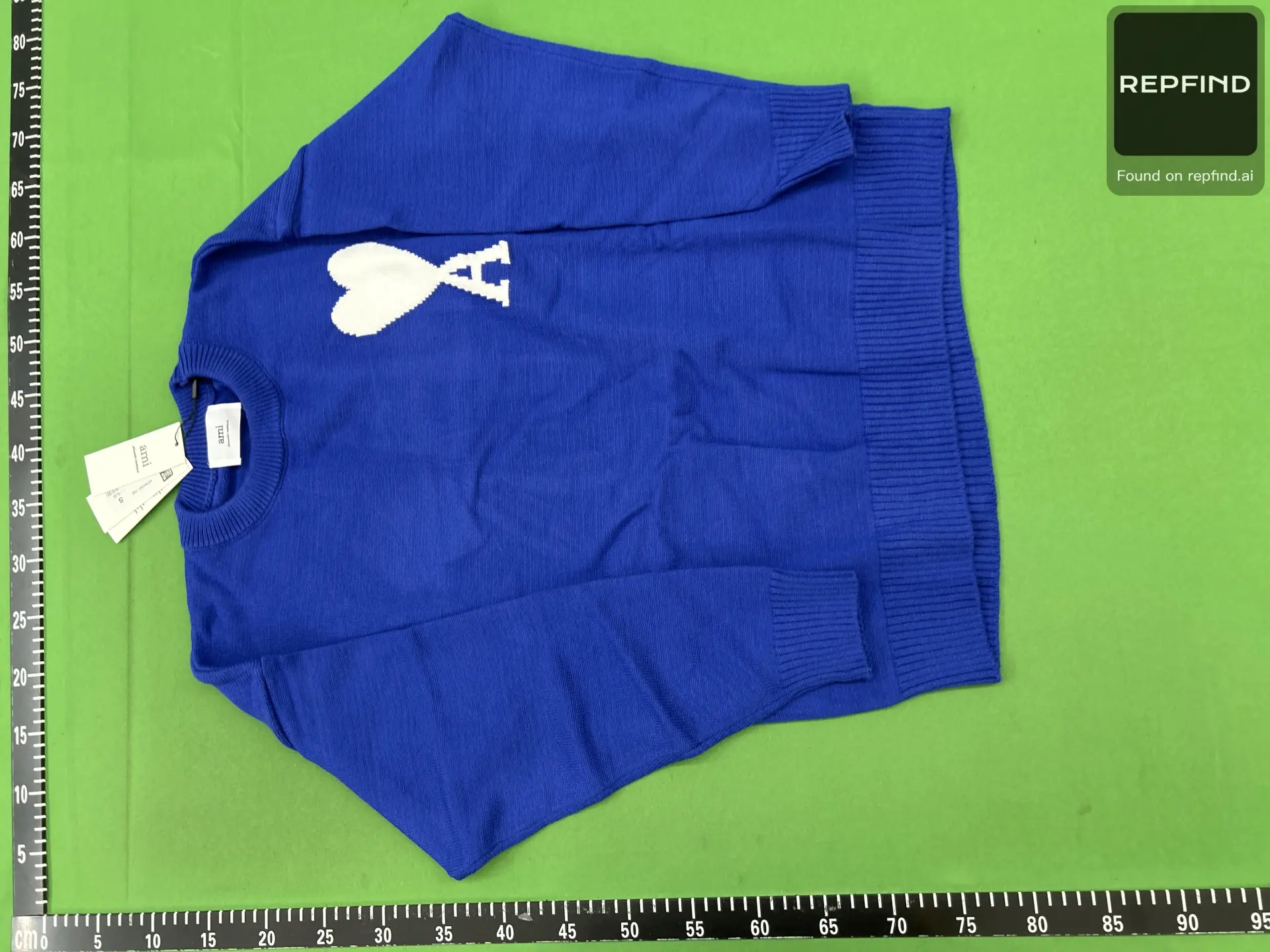 AMI Heart Jacquard Crewneck Sweater, 15 Colors -2