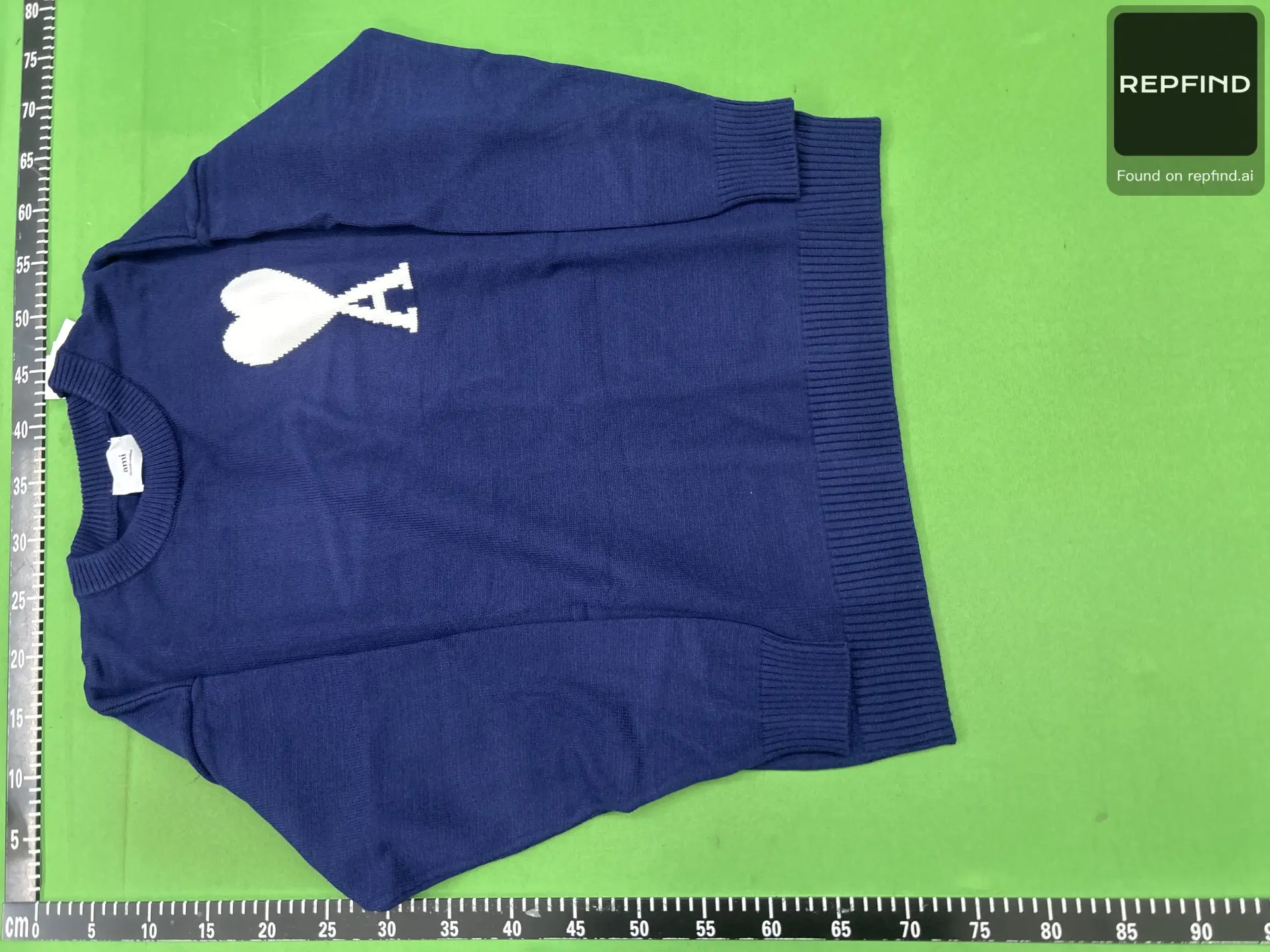 AMI Heart Jacquard Crewneck Sweater, 15 Colors -6